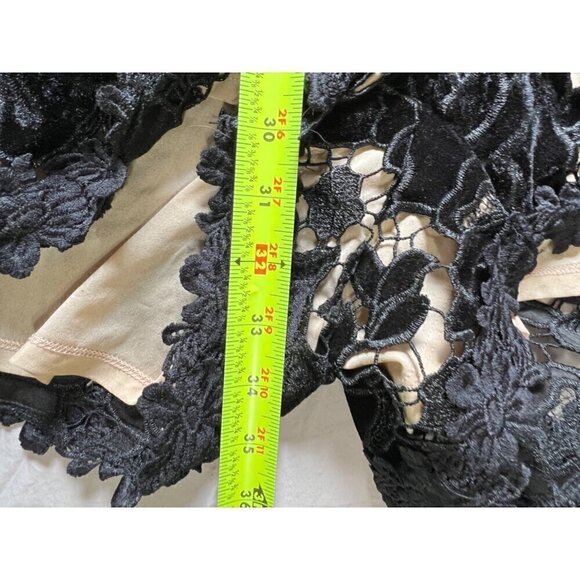 Venus Womens 3X Black Lace-Overlay Bell Sleeve Romperplus Size party event - Picture 9 of 14